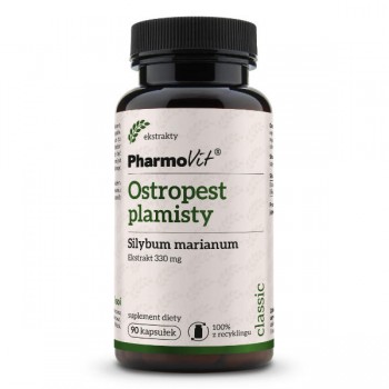 PharmoVit | Ostropest plamisty Silybum marianum 330 mg 90 kaps