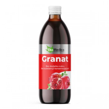 EkaMedica | Sok z granatu 100% bez cukru 500ml