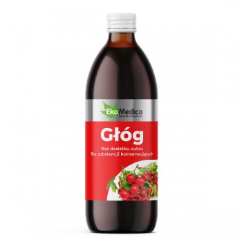 EkaMedica | Sok z głogu 100% bez cukru 500ml