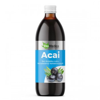 EkaMedica | Sok z jagody acai 100% bez cukru 500ml
