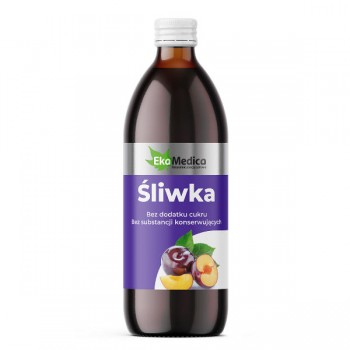 EkaMedica | Sok ze śliwek 100% bez cukru 500ml