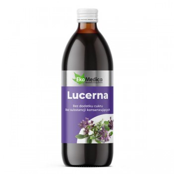 EkaMedica | Sok z liści lucerny 99,8% bez cukru 500ml