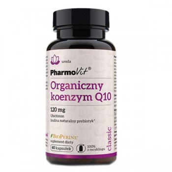 PharmoVit | Organiczny koenzym Q10 120 mg 60 kaps koenzym Q10 60kaps.