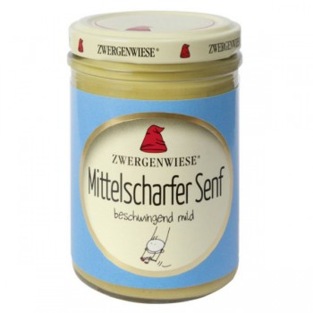 Zwergenwiese | Musztarda średnio ostra bezglutenowa BIO 160ml