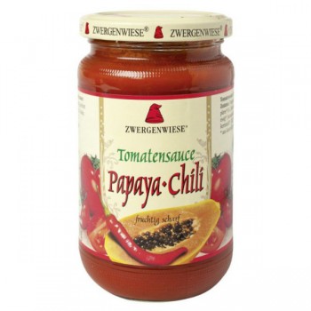 Zwergenwiese | Sos pomidorowy papaya-chili (pikantny) bezglutenowy BIO 350g