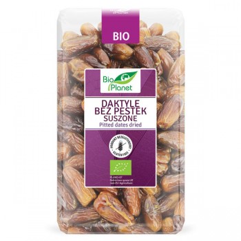 Bio Planet | Bezglutenowe daktyle suszone bez pestek BIO 1kg