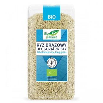 Bio Planet | Ryż brązowy długoziarnisty bezglutenowy BIO 500g