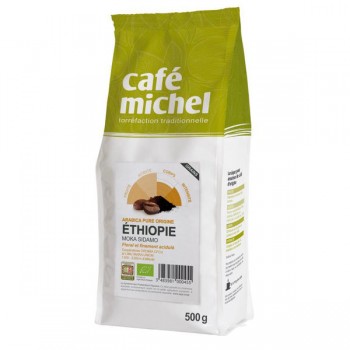 Cafe Michel | Kawa ziarnista arabica moka guji Etiopia fair trade BIO 500g