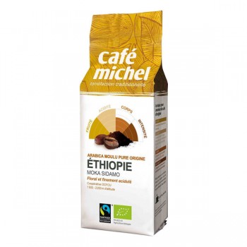 Cafe Michel | Kawa mielona arabica moka guji Etiopia fair trade BIO 250g