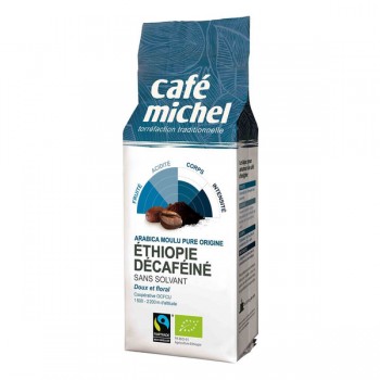 Cafe Michel | Kawa mielona bezkofeinowa arabica Etiopia fair trade BIO 250g