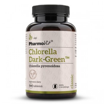PharmoVit | Chlorella Dark-Green Pure 100% 500 tabletek