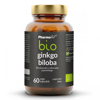 PharmoVit | Miłorząb japoński ekstrakt BIO 60 szt. 33g