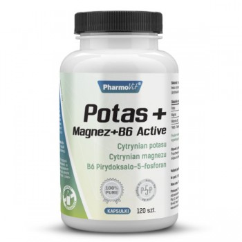 PharmoVit | Potas + Magnez + B6 Active 120 kaps