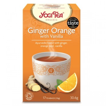 Yogi Tea | Herbata imbir-pomarańcza-wanilia BIO 17x1,8g
