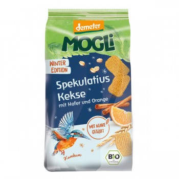 Mogli | Ciastka korzenne o smaku pomarańczy demeter BIO 125g