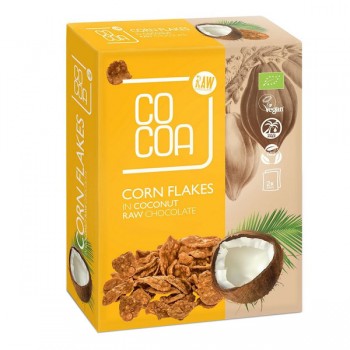 Cocoa | Płatki kukurydziane w czekoladzie kokosowej BIO (2x100g) 200g