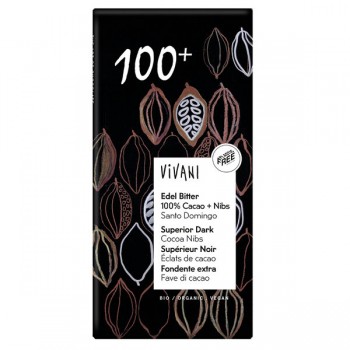 Vivani | Tabliczka gorzka 100 % kakao BIO 80g