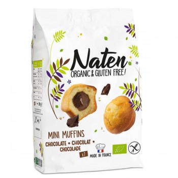 Naten | Mini muffinki z nadzieniem orzechowo-kakaowym bezglutenowe BIO 200g