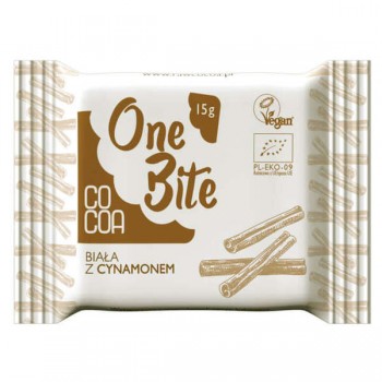 Cocoa | One Bite tabliczka biała z cynamonem BIO 15g
