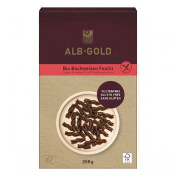Alb-Gold | Bezglutenowy makaron gryczany świderek BIO 250g