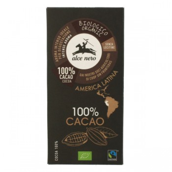 Alce Nero | Tabliczka gorzka 100% kakao BIO 50g