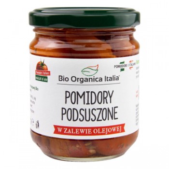 Bio Organica Italia | Pomidory podsuszone w zalewie olejowej słoik BIO 190g