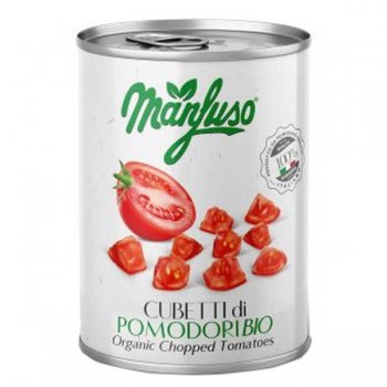 Manfuso | Pomidory w kawałkach BIO 400g