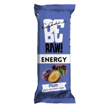 BeRaw | Baton Energy Plum Chocolate 40g