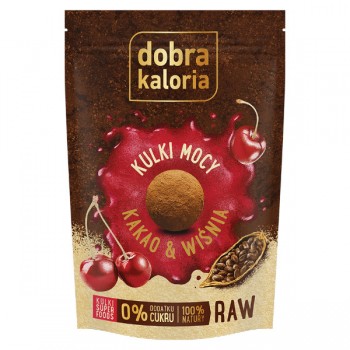 Dobra Kaloria | Ciasteczka-kulki mocy Kakao&Wiśnia bez cukru 58g