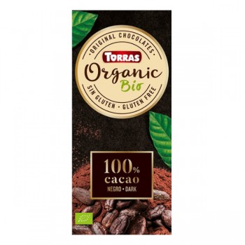 Torras | Czekolada ekologiczna gorzka 100% kakao bez dodatku cukru 100g