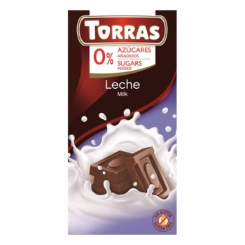 Torras | Czekolada mleczna bez dodatku cukru 75g