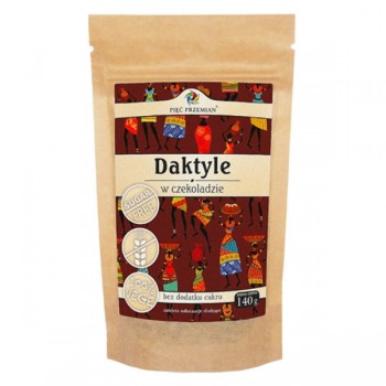 Pięć Przemian | Daktyle w czekoladzie bez cukru 140g
