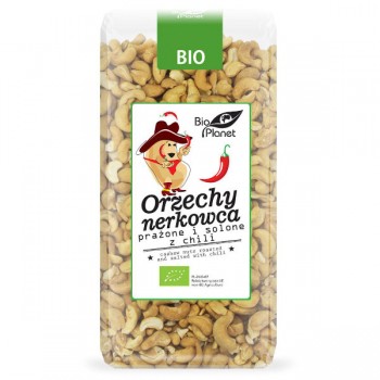 Bio Planet | Orzechy nerkowca prażone i solone z chili BIO 350g