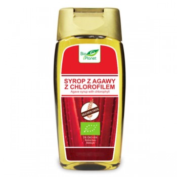 Bio Planet | Syrop z agawy z chlorofilem bezglutenowy BIO 350g (250 ml)