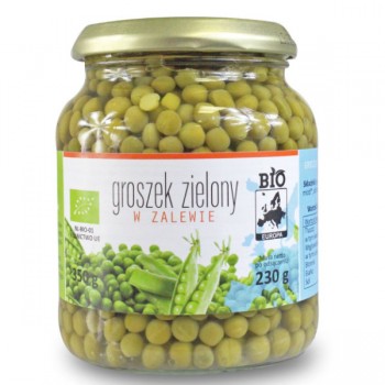 Bio Planet | Groszek zielony w zalewie w słoiku BIO 350g (230g)