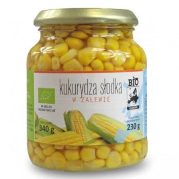 Bio Planet | Kukurydza słodka w zalewie w słoiku BIO 340g (230 g)