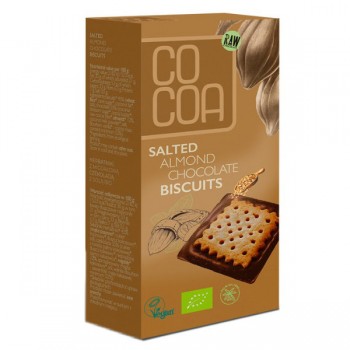 Cocoa | Herbatniki z czekoladą migdałową z solą BIO 95g