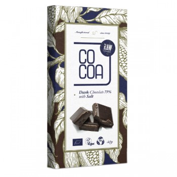 Cocoa | Czekolada ciemna 75% z solą BIO 50g
