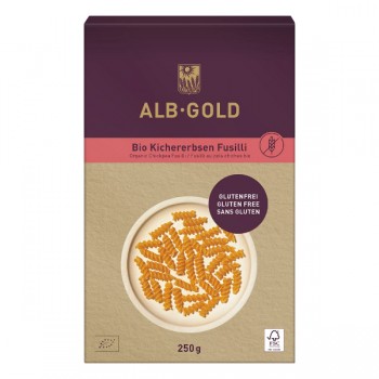Alb-Gold | Makaron z ciecierzycy świderki bezglutenowy BIO 250g