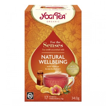 Yogi Tea | Herbatka dla zmysłów na dobre samopoczucie z olejkiem z mandarynki BIO (17x2g) 34g