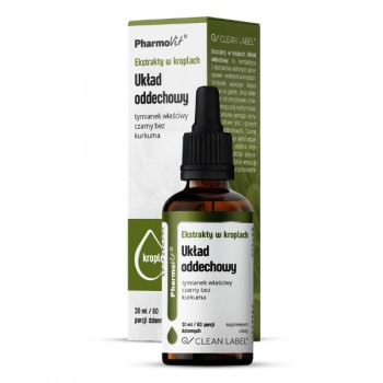 PharmoVit | Ekstrakty w kroplach na układ oddechowy bezglutenowe 30ml