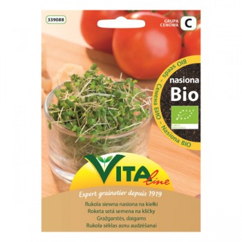 Vita Line | Nasiona rukoli siewnej BIO na kiełki 15g