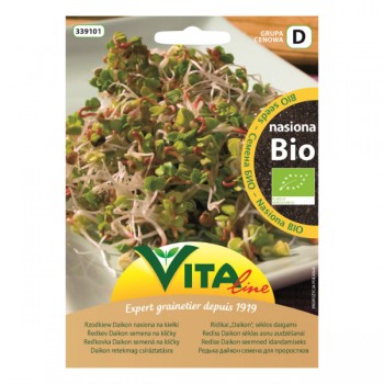 Vita Line | Nasiona rzodkwi daikon BIO na kiełki 20g