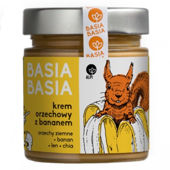 Alpi Hummus | Krem orzechowy z bananem, chia i lnem 210g