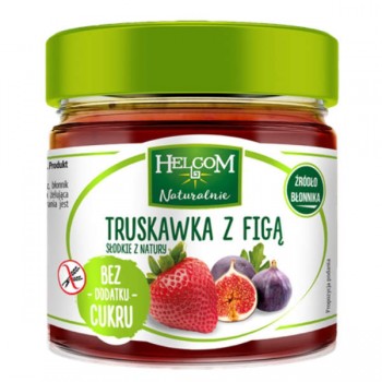 Helcom | Pasta owocowa truskawka z figą bezglutenowa 200g