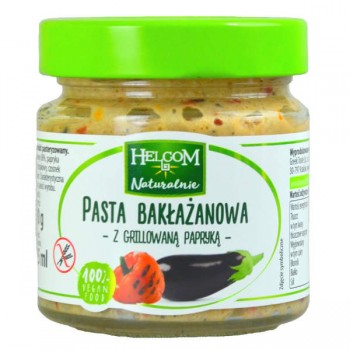 Helcom | Pasta bakłażanowa z grillowaną papryką bezglutenowa 190g