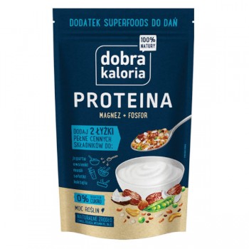 Dobra Kaloria | Superfoods do dań Proteina 0% cukru. Magnez + Potas 200g