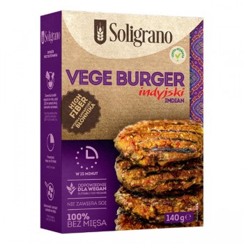 Soligrano | Vege Burger indyjski 140g