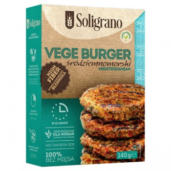 Soligrano | Vege Burger śródziemnomorski 140g