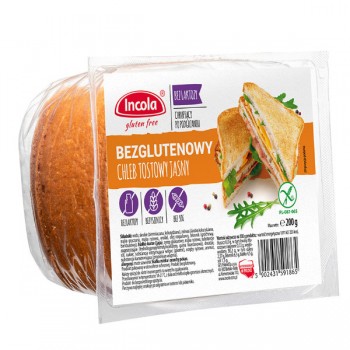 Incola | Chleb tostowy jasny bezglutenowy 200g